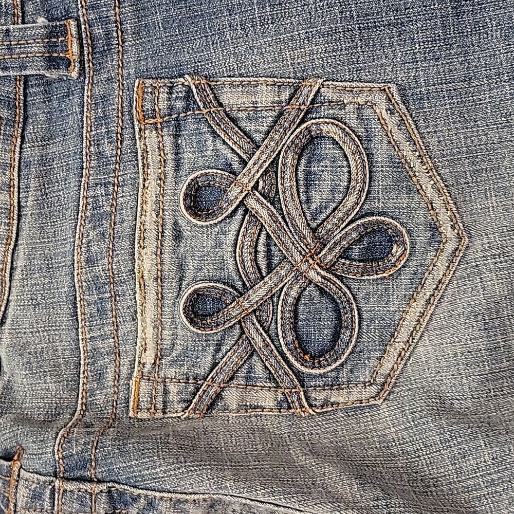 Womens Hydraulic Stretch Wide Leg Jeans Size 5/6 EUC - Picture 5 of 10